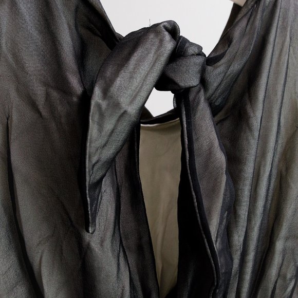 Alexander Wang Twisted Cup Black Silk Evening Gown - Picture 8 of 9